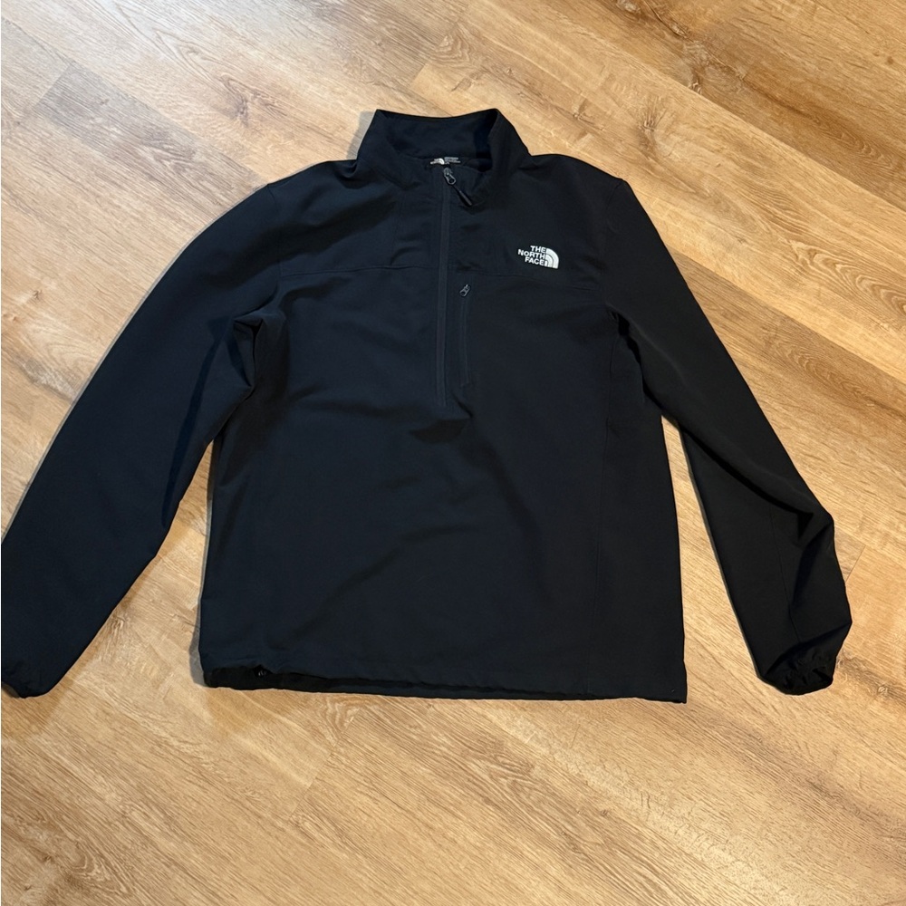 The North Face Black Quarter-Zip Jacket-Men’s Large